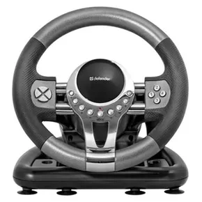 Volant Defender FORSAGE GTR, 12, USB, čierno-šedý, s pedálmi, Windows 98/2000 / ME / XP / VISTA / 7